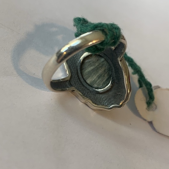 Brand new high quality seraphinite sterling ring sz8 - Picture 8 of 17